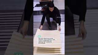 Vídeo de Placa XPE Tijolo Cinza 70x77cm 6mm Espessura