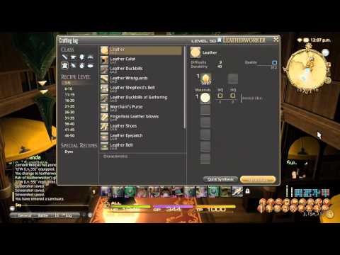 FFXIV Leatherworker Leveling Guide - Repeatable Leves, Tips, Grinding Recommendations