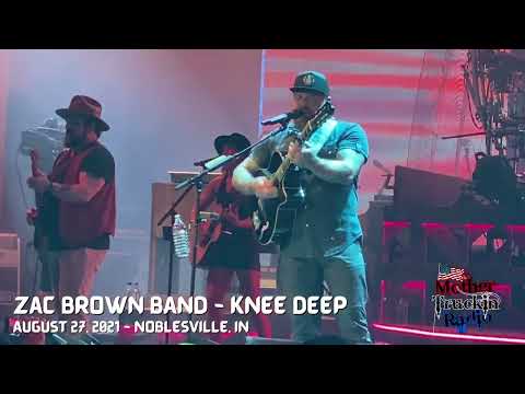Zac Brown Band performing Knee Deep August 27, 2021 in Noblesville, Indiana