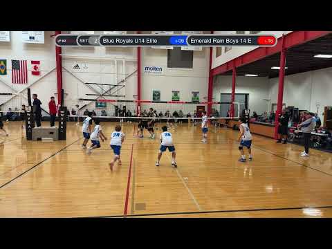 Blue Royals U14 Elite vs Emerald Rain Boys 14 E, set 2