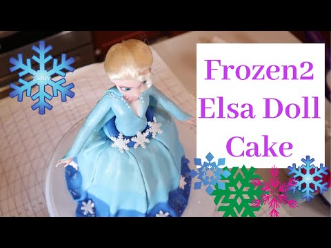 Disney Frozen 2 Elsa Doll Fondant Cake | Piece of Cake