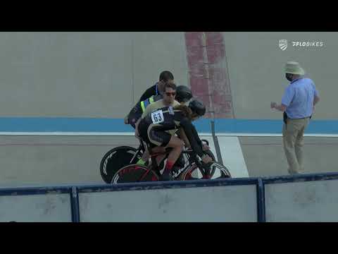 2021 USA Cycling Collegiate Track Nationals: Men's Sprint: 1/4 finals, ride 2, Ian Borella vs. Mi...