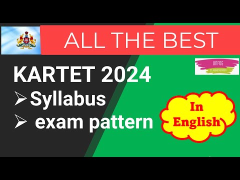 KARTET 2024 Notification (Syllabus, Exam pattern) / Exam date - 30-06-2024 #kartet