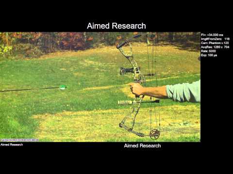 High Speed Video Archery Bow Dynamics 5,000 frames per second - Aimed Research