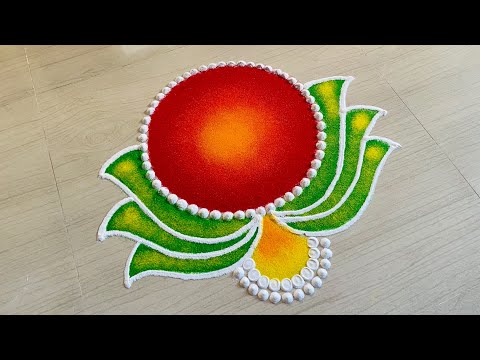 लक्ष्मी पूजन रांगोळी | Lakshmi Pujan rangoli | Diwali rangoli design 