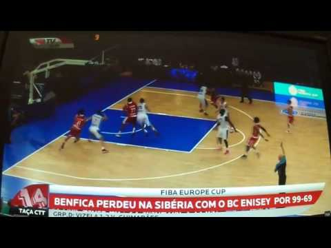 Basquetebol: BC Enisey 99 - 69 SL BENFICA