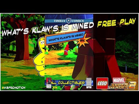 Lego Marvel Superheroes 2: Lvl 4 / What's Klaw's Is Mined FREE PLAY (All Collectibles) - HTG