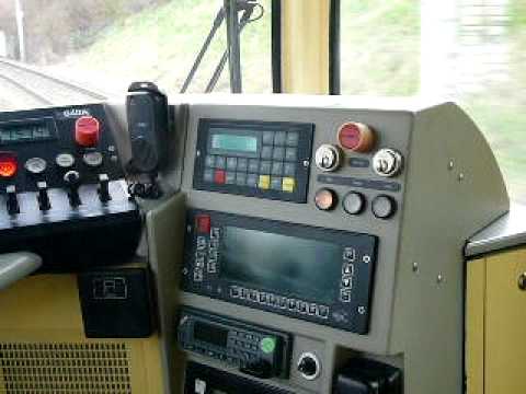 tram-train switch in Karlsruhe, Germany