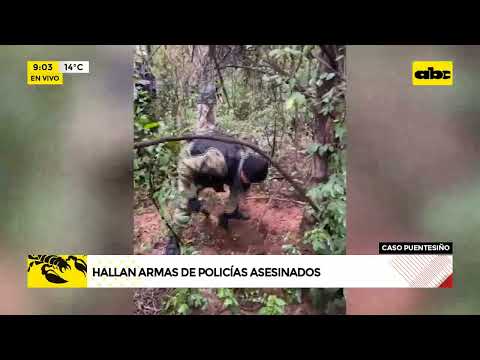 Concepción: hallan armas de policías asesinados