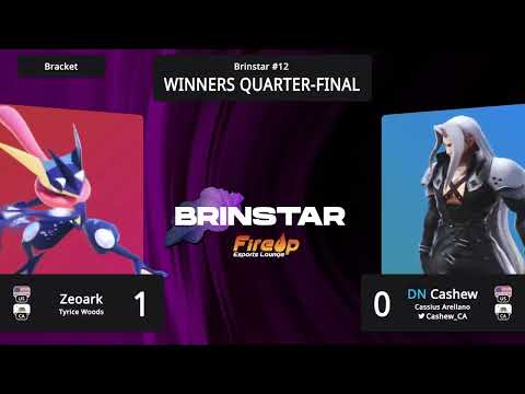 Zeoark (Greninja) vs Cashew (Sephiroth) - Brinstar #12 Winners Quarter Finals
