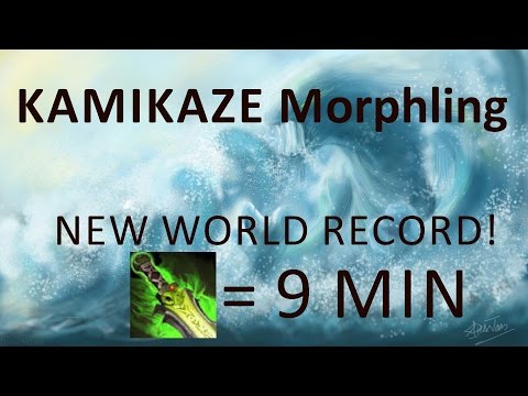 KAMIKAZE 1# Morphling NEW WORLD RECORD 9 MIN = Ethereal blade [ Dota 2 Gameplay ]