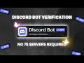 Verify Your Discord Bot Even With 0 Servers
