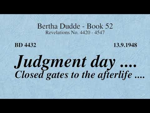 BD 4432 - JUDGMENT DAY .... CLOSED GATES TO THE AFTERLIFE ....