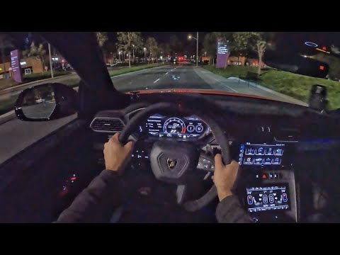 2023 Lamborghini Urus Performante POV Night Drive (3D Audio)(ASMR)