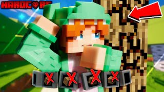 MINECRAFT pero... SIN PODER TALAR ARBOLES!