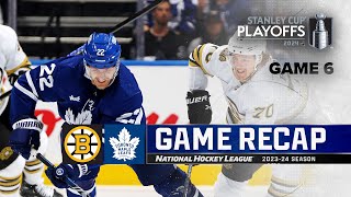 Gm 6: Bruins @ Maple Leafs 5/2 | NHL Highlights | 2024 Stanley Cup Playoffs Screenshot
