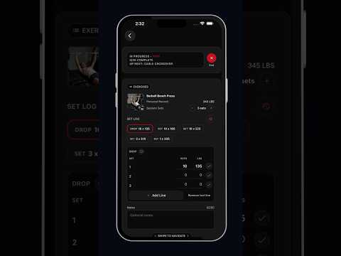 How to add a warm-up or drop set in GMLYFT