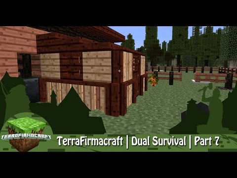 Minecraft | TerraFirmacraft | Dual Survival | Part 7 | Tool Sheds & Digging