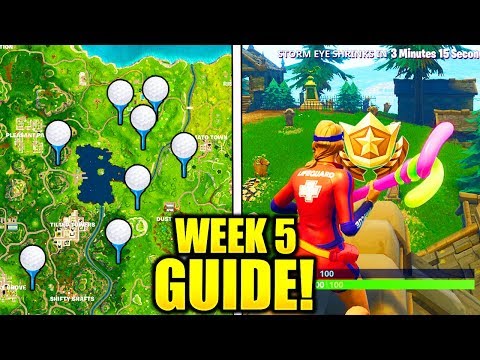 WEEK 5 CHALLENGES GUIDE FAST & EASY! ALL SEASON 5 WEEK 5 CHALLENGES GUIDE FORTNITE TIPS AND TRICKS!