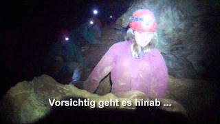 preview picture of video 'Matschhöhle - Befahrung mit dem DVA'
