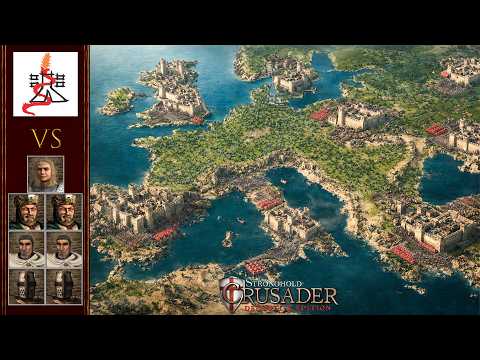 1v7 Most Powerful AI (Epic Europe at War) -  Stronghold Crusader Definitive Edition