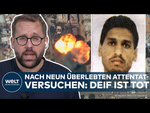 NAHOST: Israel bestätigt Tod von Hamas-Militärchef Mohammed Deif