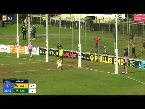 Rd 15 SANFL Snapshot - Glenelg's Liam McBean snaps along ground