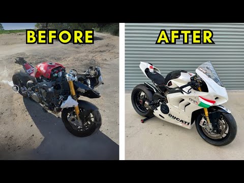 FULL BUILD - REBUILDING A WRECKED 2020 DUCATI PANIGALE V4S