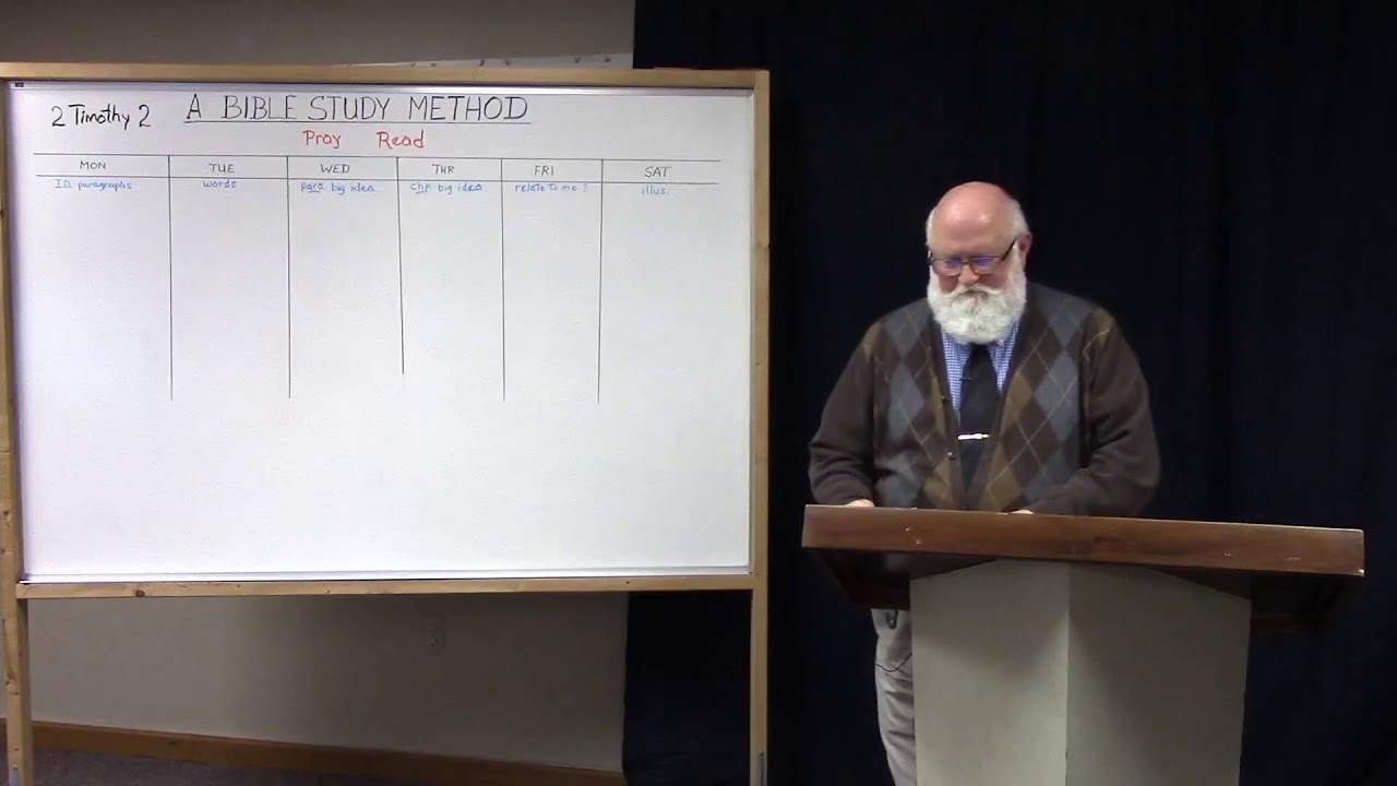 Sunday Bible study March 29, 2020