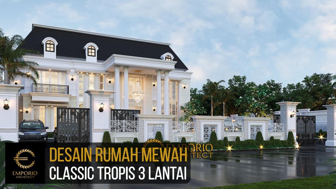 Video 3D Mr. Heri Classic House 3 Floors Design - Halmahera, Maluku Utara