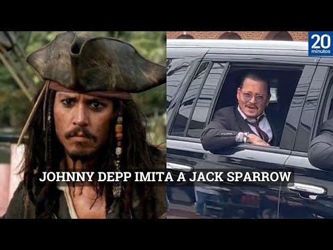 This is how Johnny Depp imitated Jack Sparrow after leaving Amber Heard's trial.