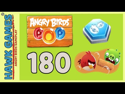 Angry Birds Stella POP Bubble Shooter Level 180 - Walkthrough, No Boosters