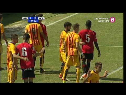 Segunda parte Mallorca B 2 - FC Barcelona 3. 2ªB Grupo 3. 16/17