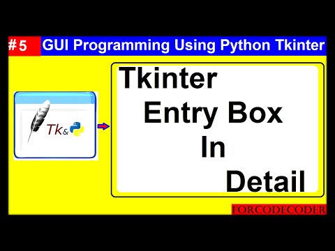 Tkinter Entrybox Widget In Detail Gui Programming Using Python Tkinter 5