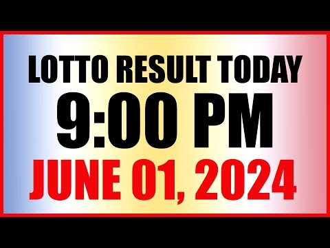 Lotto Result Today 9pm Draw June 1, 2024 Swertres Ez2 Pcso