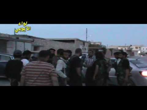 عناصر كتيبة صلاح الدين الأيوبي يستعدون للتوجه لضرب قوات النظام في الطامورة في حلب