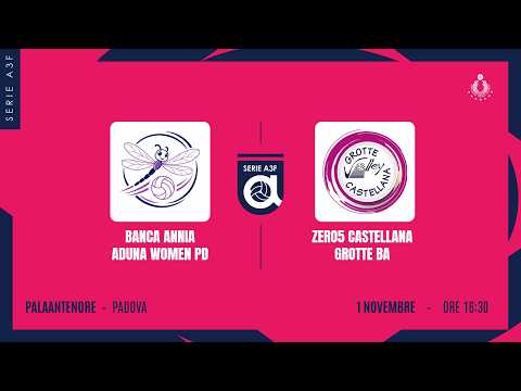 BANCA ANNIA ADUNA WOMEN PD - ZERO5 CASTELLANA GROTTE BA | 3ª GIORNATA | A3F
