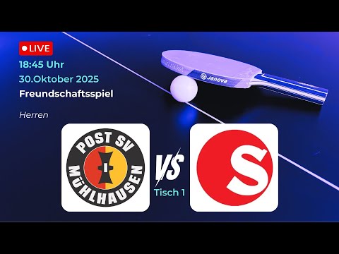 Post SV Mühlhausen III vs. TTZ Sponeta Erfurt | Tischtennis Freundschaftsspiel(Thüringenliga) Tisch1