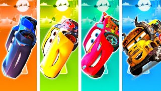 Team Cars Jackson Storm Vs Cruz Ramirez Vs Lightning Mcqueen Vs Miss Fritter | Tiles Hop Edm Rush