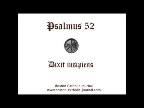 Psalm 52 in Latin