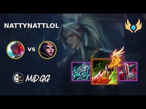 MID.GG: [ NattyNattLoL ] Yone MID vs LeBlanc | EUW CHALLENGER | LOL Season 2025