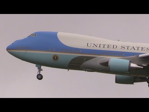 ᴴᴰ ✈ The "Air Force One" at Hannover (Germany) 24.04.2016