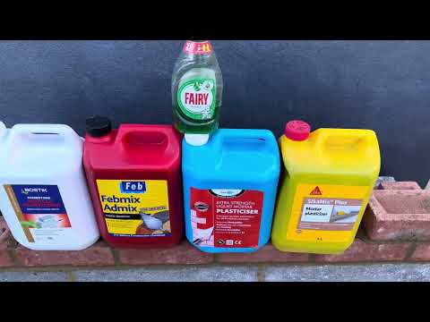 Fairy liquid vs feb mix (mortar plasticiser) I’m the fairy police 👮