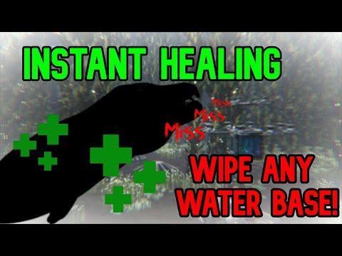 [Ark Glitch 2020] How To Basi (INSTANT HEALING+DODGING TURRETS) Wipe any water base! Full Tutorial!