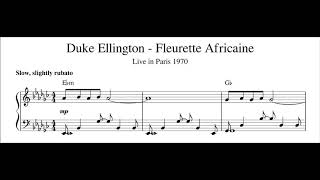 Duke Ellington - Fleurette Africaine - Piano Trancription (Sheet Music in Description)