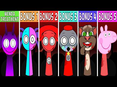 Incredibox Sprunki ALLE WENDA-BEHANDLUNGSBONUS-Charaktere