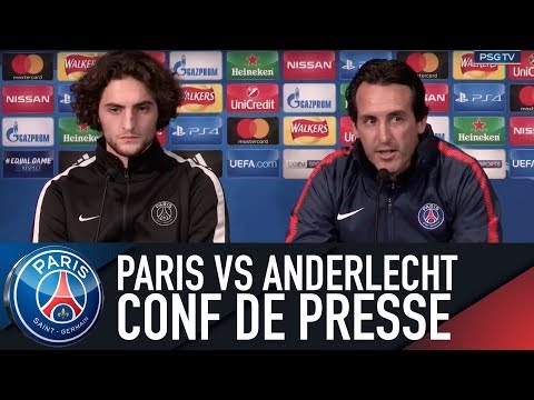 Paris Saint-Germain press conference PARIS SAINT-GERMAIN vs ANDERLECHT