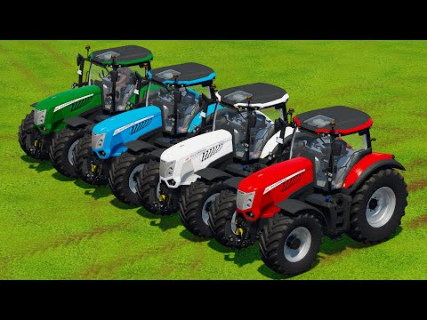 PACK AND LOAD BALES & CUTTING GRASS WITH CLAAS TRACTORS - Farming Simulator 2022