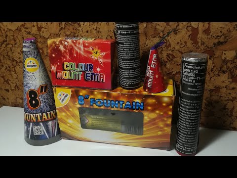 🔥PRZEDSYLWESTROWY WIELKI TEST WULKANÓW/FONTANNY SuperPower Colour Mount Etna, 8" fountain sceniczne