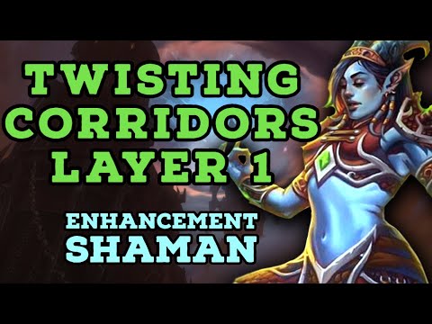 Twisting Corridors Layer 1 - Torghast - Solo Enhancement Shaman Full Run Gameplay